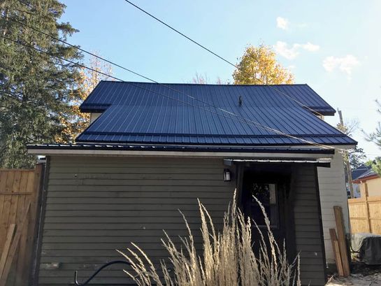 After: roof 18 with its new Wise Line metal roof