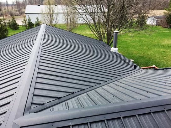 After: roof 12 with its new Wise Line metal roof
