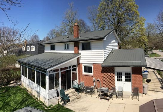 After: roof 31 with its new Wise Line metal roof