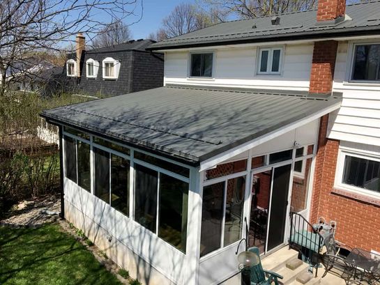 After: roof 7 with its new Wise Line metal roof