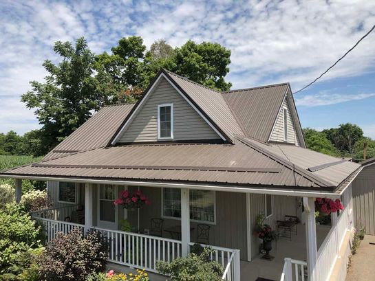 After: roof 6 with its new Wise Line metal roof