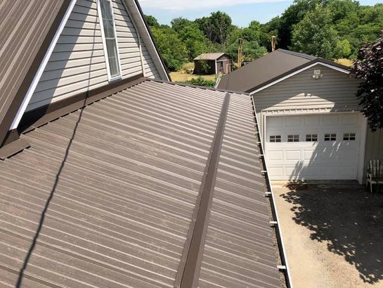 After: roof 5 with its new Wise Line metal roof