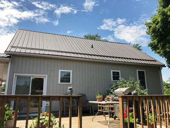 After: roof 3 with its new Wise Line metal roof