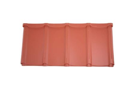 Terracotta metal roof colour sample