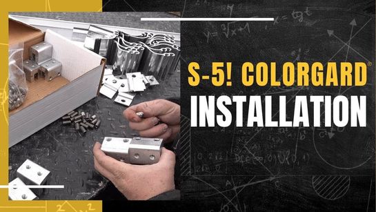 S-5!® ColorGard® Installation — video