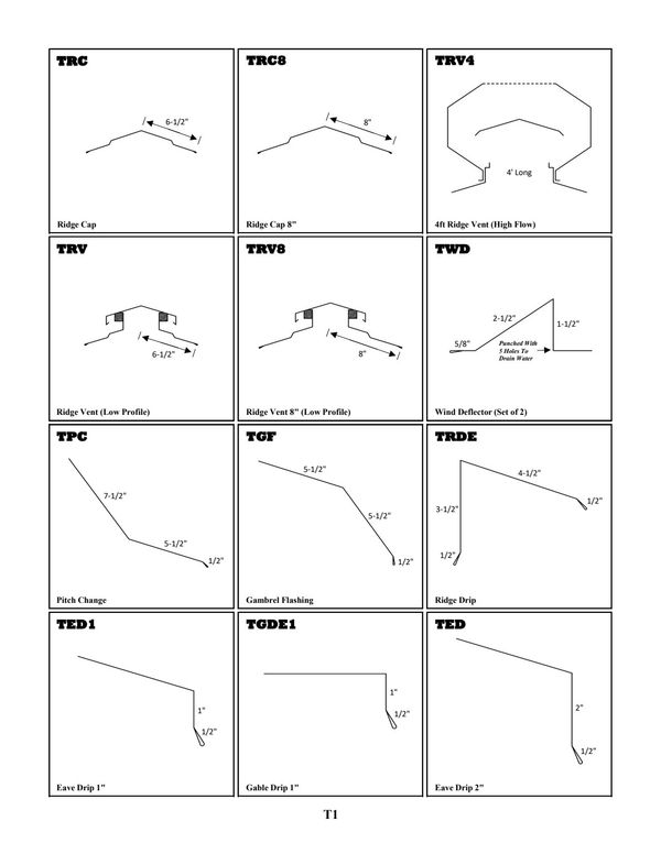 Tuff Rib / Diamond Rib / Board & Batten Trim — page 2 of 12