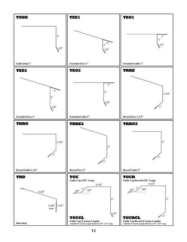 Tuff Rib / Diamond Rib / Board & Batten Trim — page 3 of 12