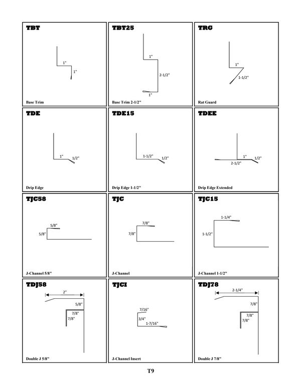 Tuff Rib / Diamond Rib / Board & Batten Trim — page 10 of 12