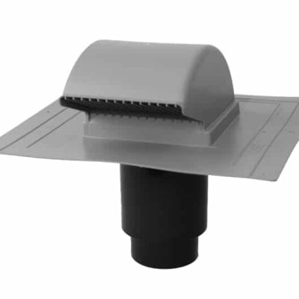 Low Profile Exhaust Vent W/4"5"6" Adapter - Gray