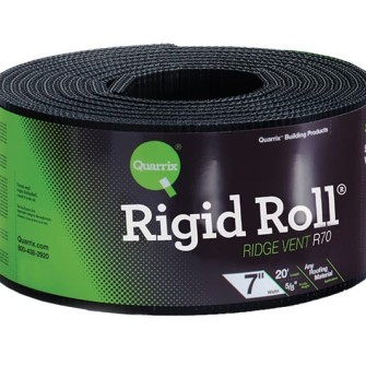 Quarrix Ridge Vent Rigid Roll - 7" and 11 1/4" widths x 20'